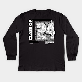 Class of 2024 Urban Streetwear // Graduation Class of '24 Kids Long Sleeve T-Shirt